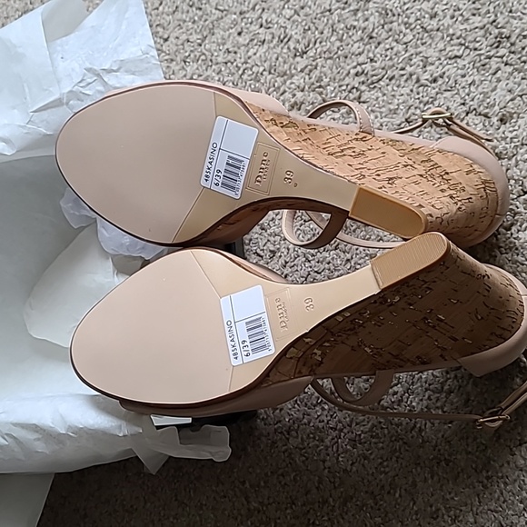 🎉Host Pick🎉 Dune Kasino Cross Strap Wedge Sandals, Nude, Leather - Picture 6 of 11